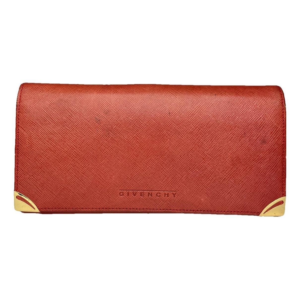Givenchy GV3 Red Leather Wallet Size ONE SIZE - 1 Thumbnail