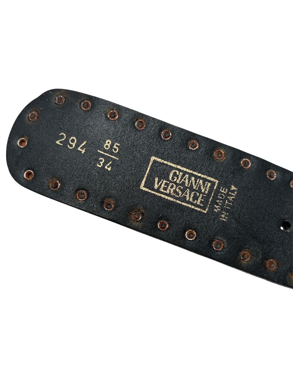 Versace 1990s Gianni Versace Medusa Stud Belt Size ONE SIZE - 7 Thumbnail