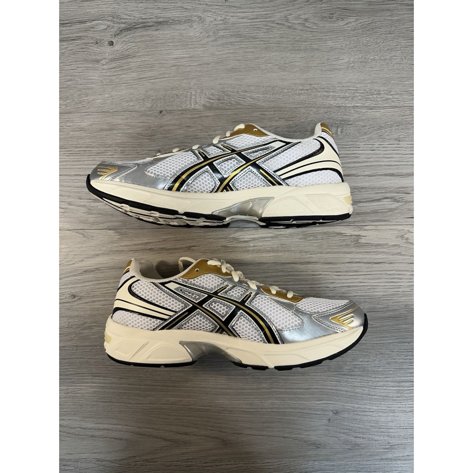 Asics Asics Men's Gel 1130 White Black Gold - Size 9 Size US 9 / EU 42 - 3 Thumbnail
