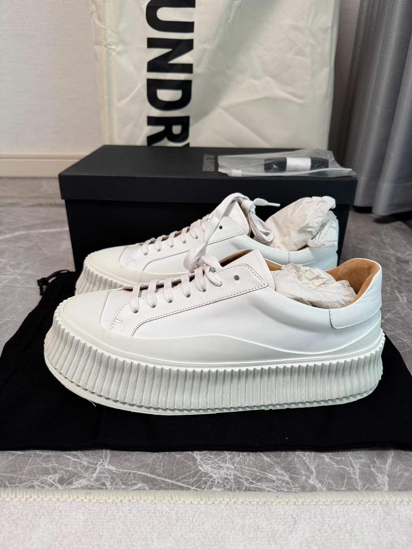 Jil Sander Jil Sander Cookie Sneakers / White Sneakers K6 Size US 7 / EU 40 - 1 Thumbnail