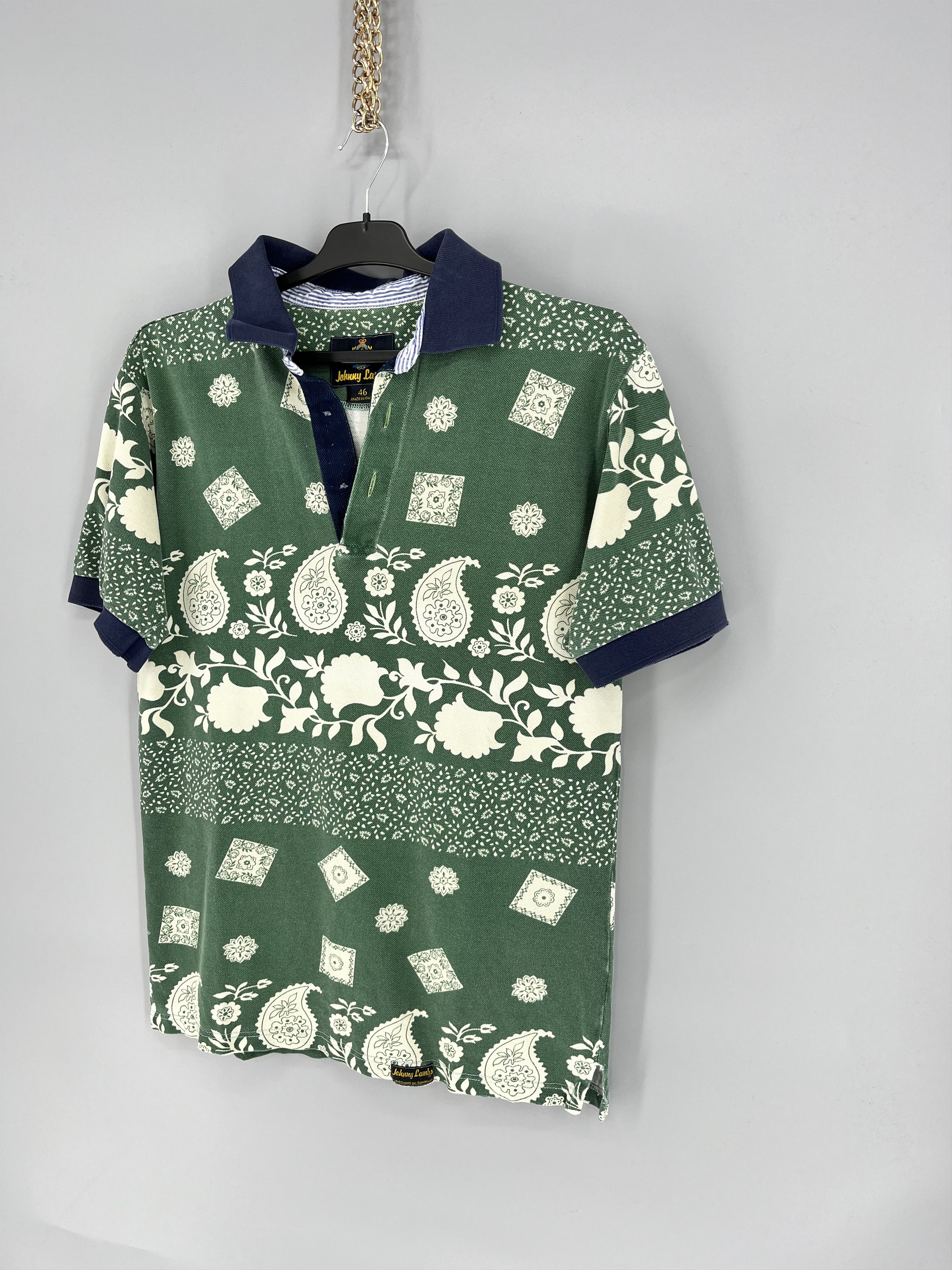 Vintage Vintage Johnny Lambs Milano polo Italy Paisley Size US M / EU 48-50 / 2 - 3 Thumbnail