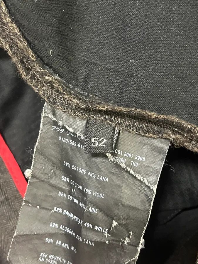 Prada AW2007 Prada Dark Brown Wool Tailored Pants Size US 34 / EU 50 - 11 Thumbnail