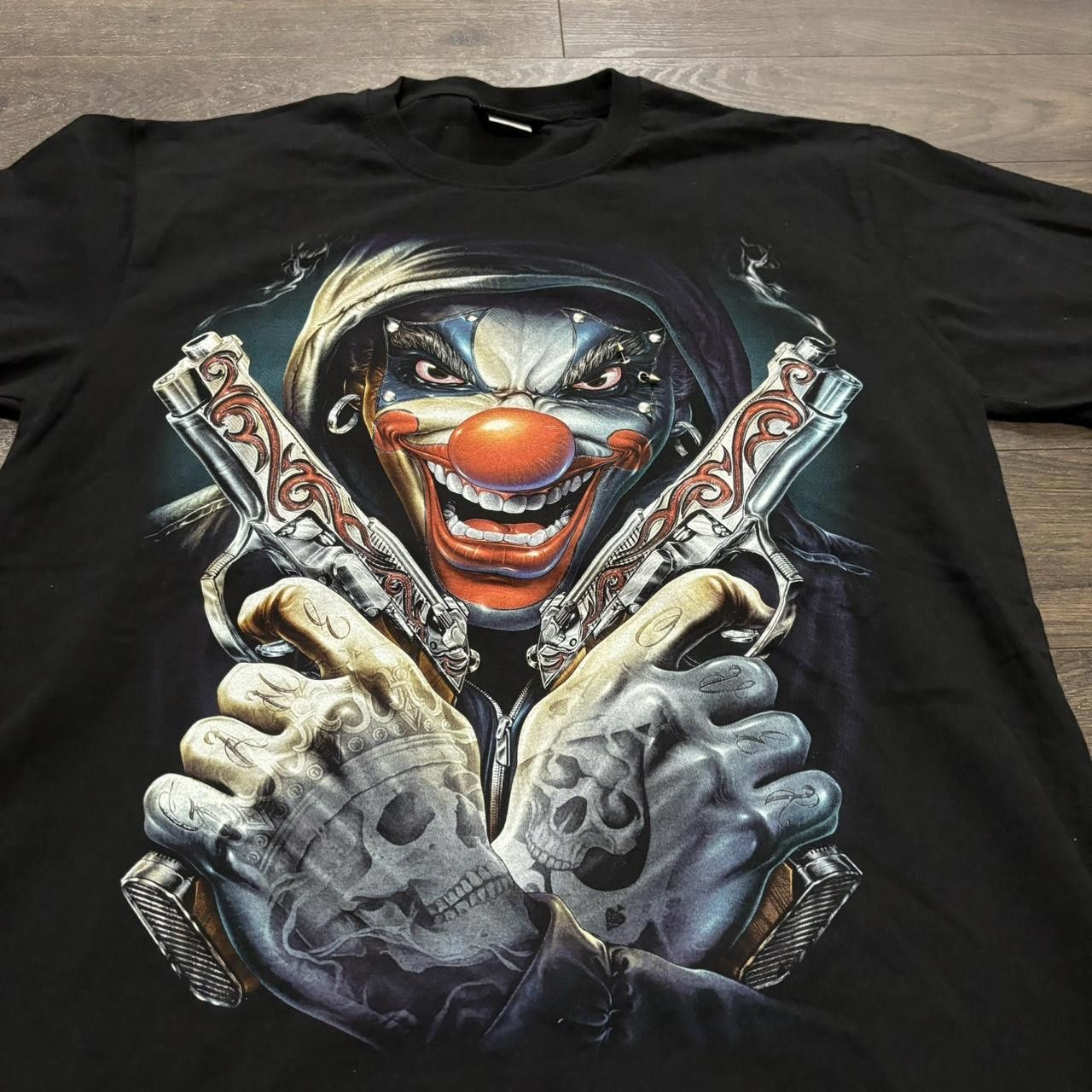 Designer Gangster clown t shirt L y2k 00s Size US L / EU 52-54 / 3 - 2 Thumbnail