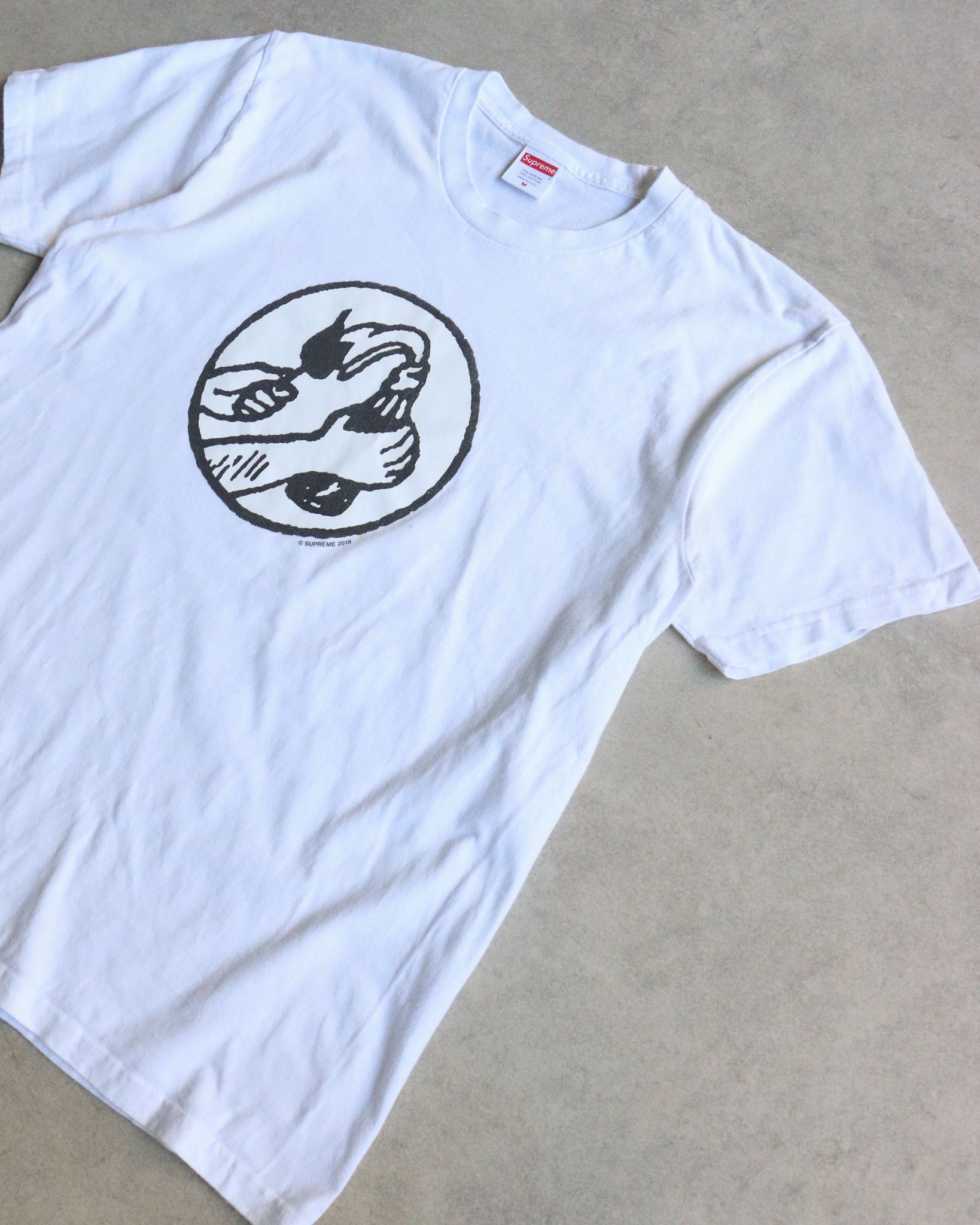 Supreme Supreme Molotov Tee White Size US M / EU 48-50 / 2 - 2 Thumbnail