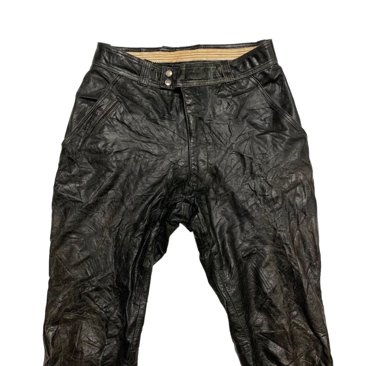 Japanese Brand Komine Motorcycle Rider Leather Pants Size US 33 - 3 Thumbnail
