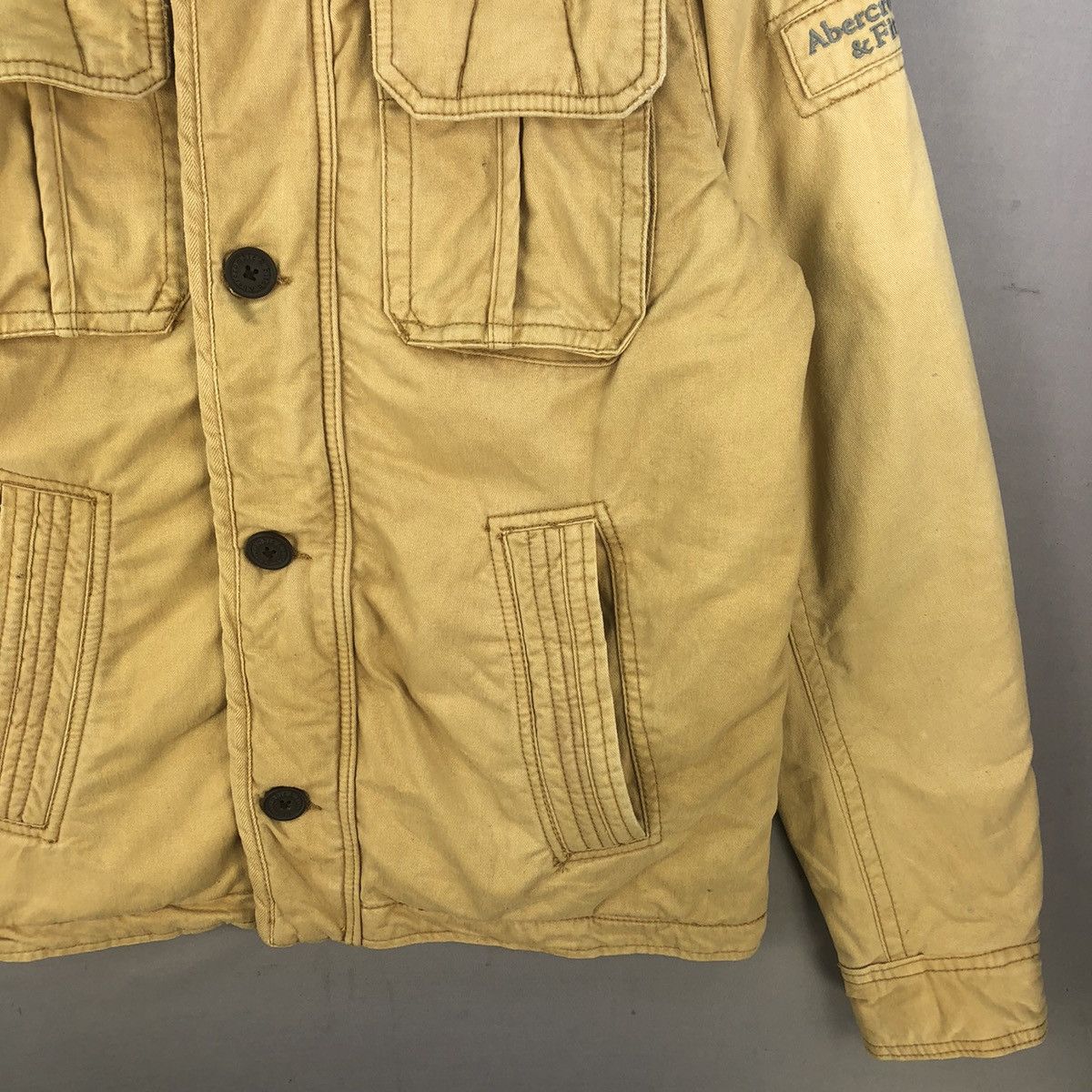 Abercrombie & Fitch Vintage 2000s A&F Zipper Saw Tooth Work Jacket - Faded Size US M / EU 48-50 / 2 - 3 Thumbnail
