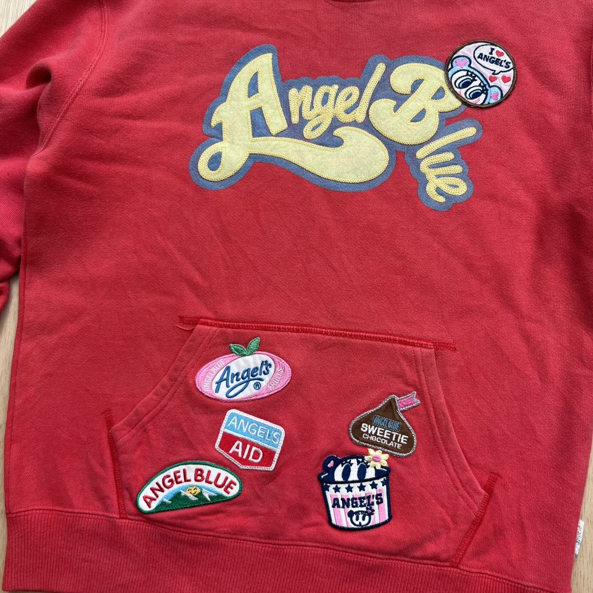 Angel Blue ANGEL BLUE PINK PATCH JAPANESE BRAND SWEATSHIRT Size L / US 10 / IT 46 - 2 Thumbnail