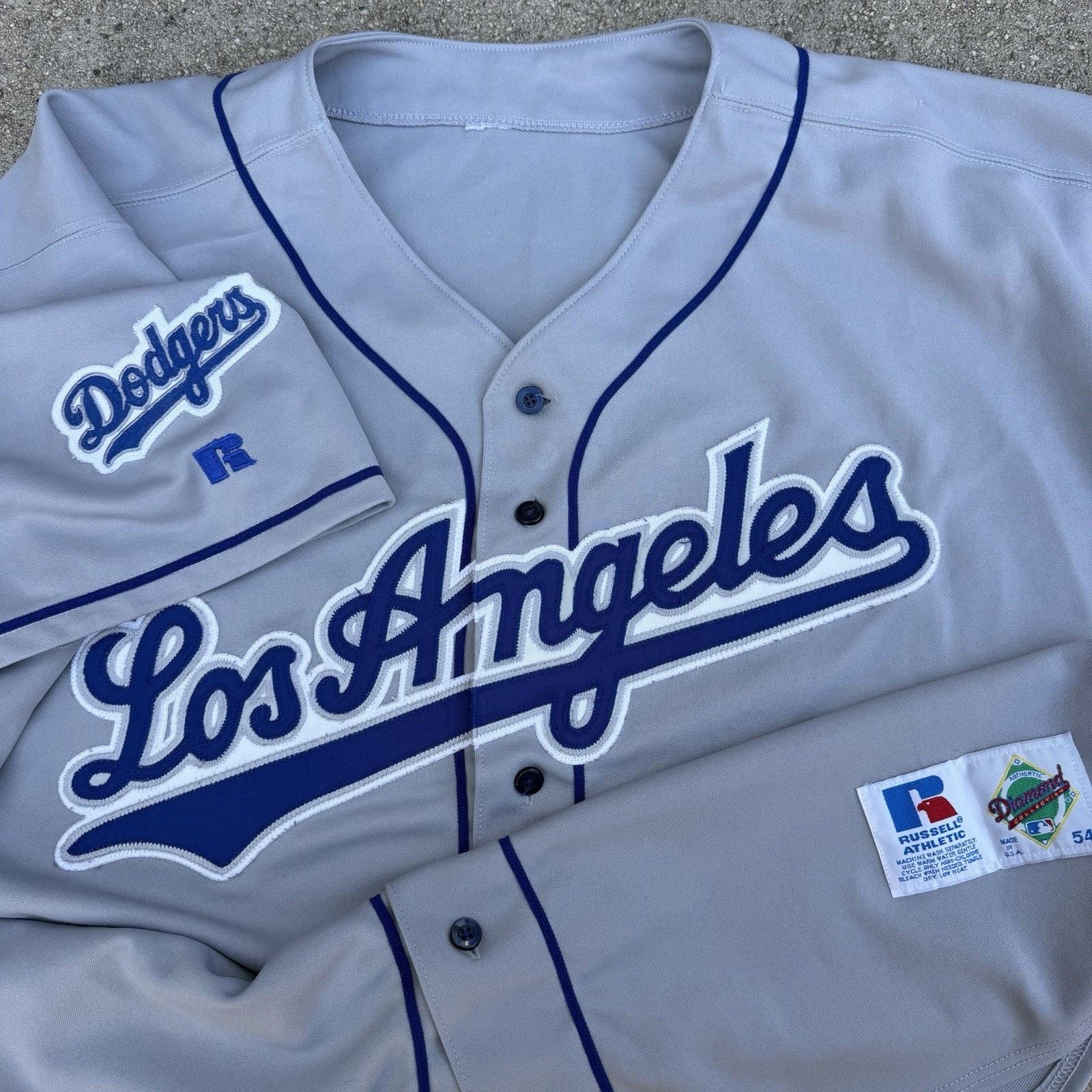 MLB × Russell Athletic × Vintage Vintage 90s Russell Athletic Los Angeles Dodgers Jersey MLB Size US XXL / EU 58 / 5 - 1 Thumbnail