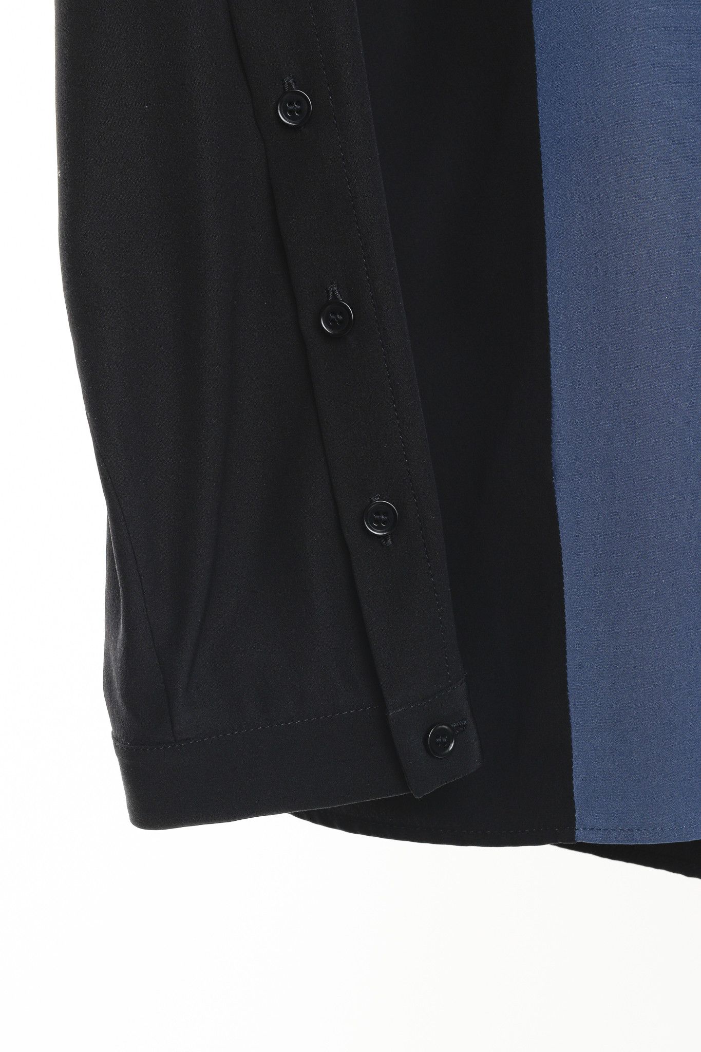 Akris Akris Punto Black Silk Colour-Block Button-Up Blouse Size M / US 6-8 / IT 42-44 - 6 Thumbnail