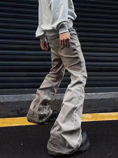 VIBE Baggy Stacked Flare Denim Jeans Size US 30 / EU 46 - 3 Thumbnail