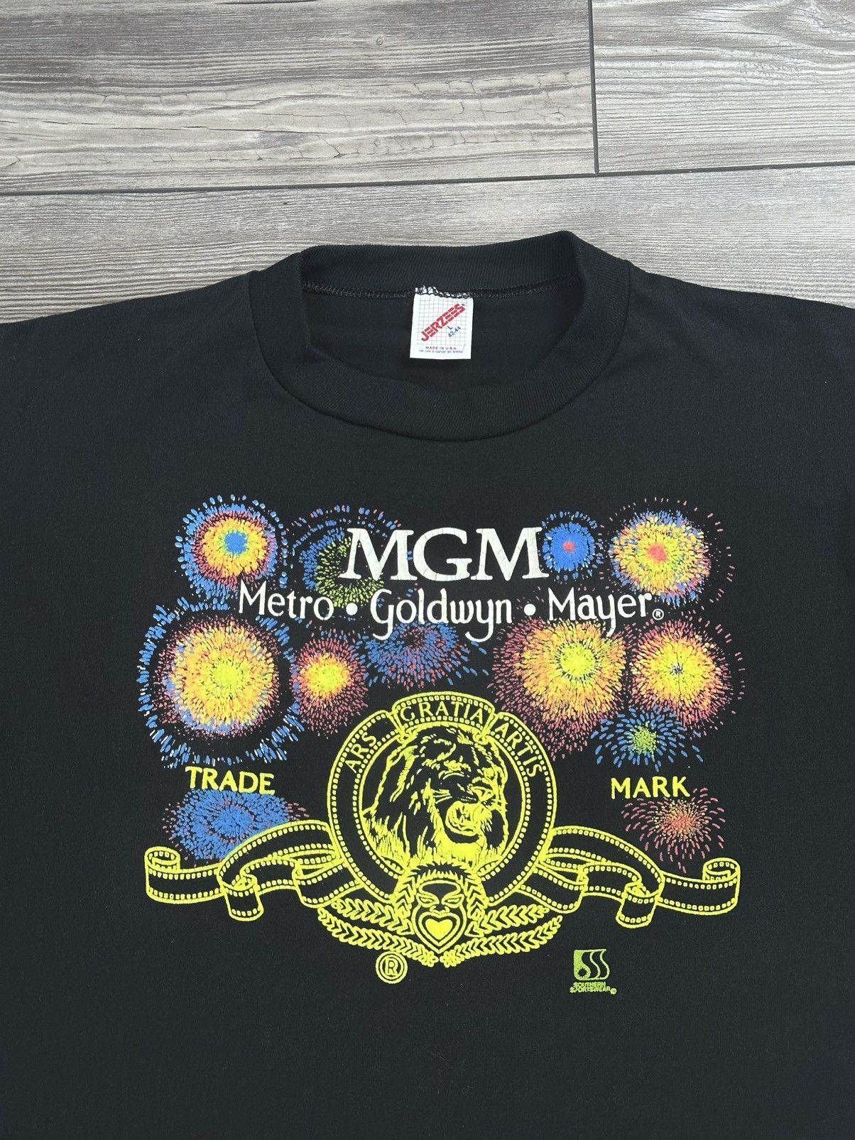 Jerzees × Vintage Vintage 90’s MGM Studio Puff Print Graphic T Shirt Size US L / EU 52-54 / 3 - 2 Thumbnail