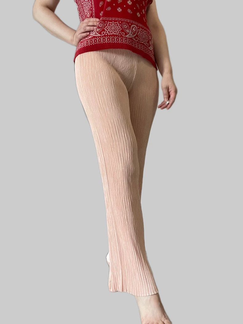 Issey Miyake Issey Miyake Pink pleated pants Size 42" / US 20 - 3 Thumbnail