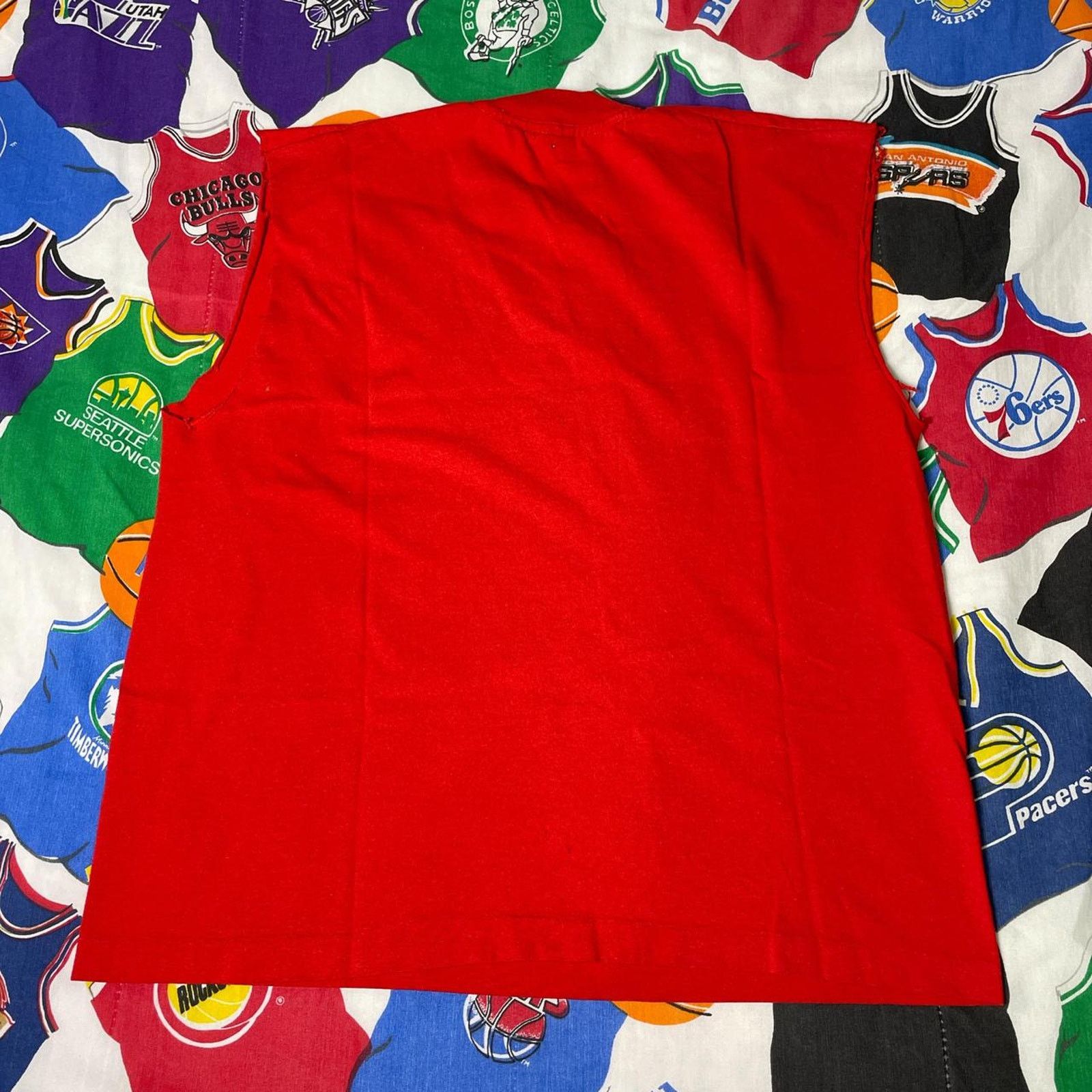 NBA Vintage 90s NBA Michael Jordan Chicago Bulls Cut Off Tee Size US S / EU 44-46 / 1 - 2 Thumbnail
