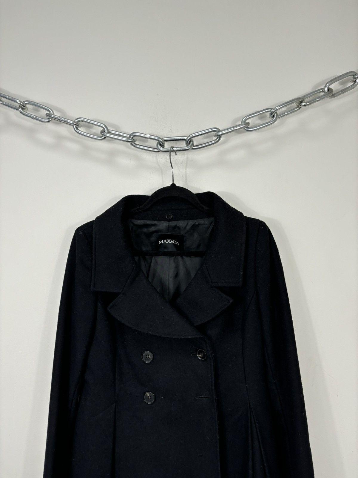 MAX&Co. Max & Co Max Mara Double Breasted Women’s Long Wool Coat Size M / US 6-8 / IT 42-44 - 4 Thumbnail