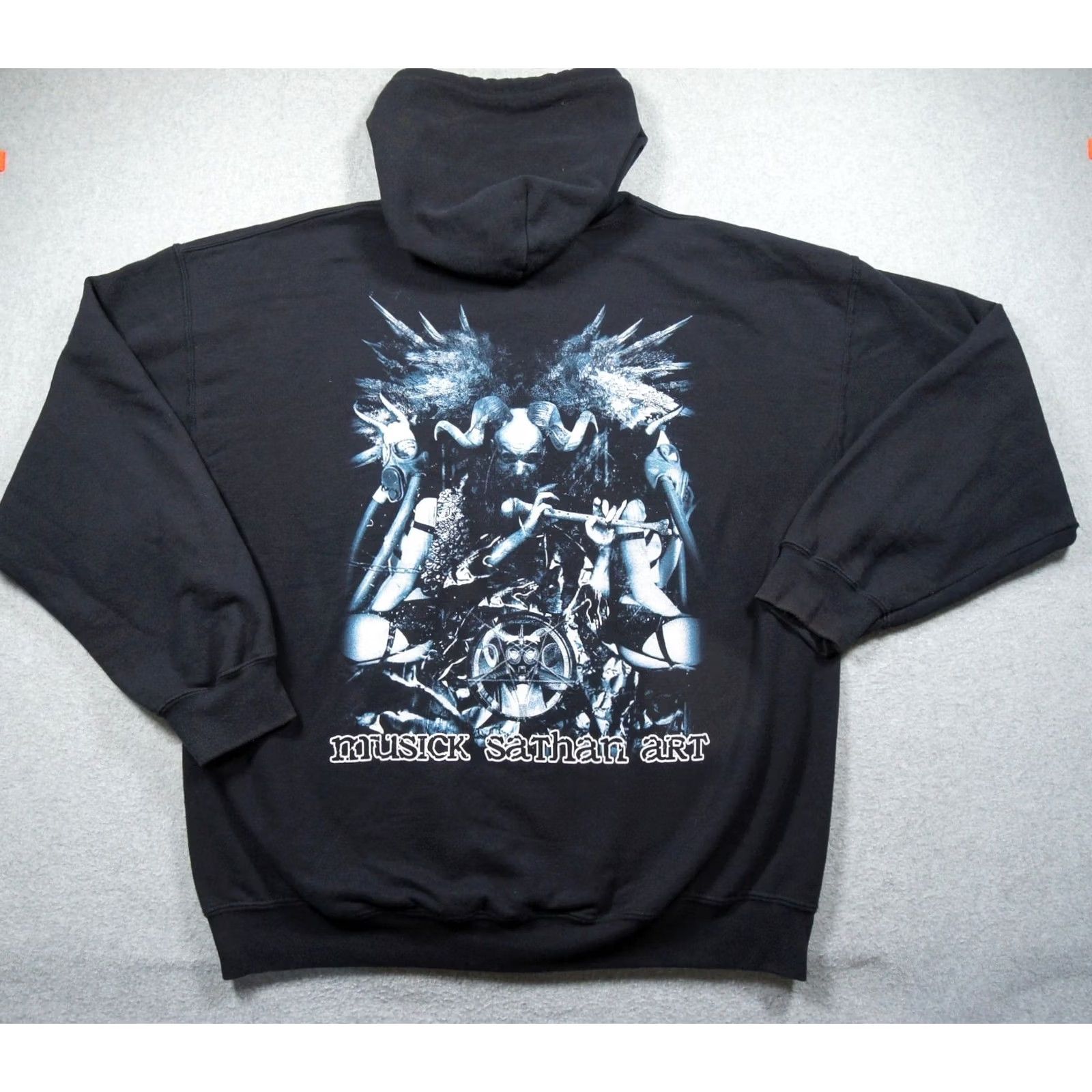 Gildan VINTAGE Belphegor Sweatshirt Mens XL Black Hoodie Zip Deathcore Metal Band Size US XL / EU 56 / 4 - 6 Thumbnail