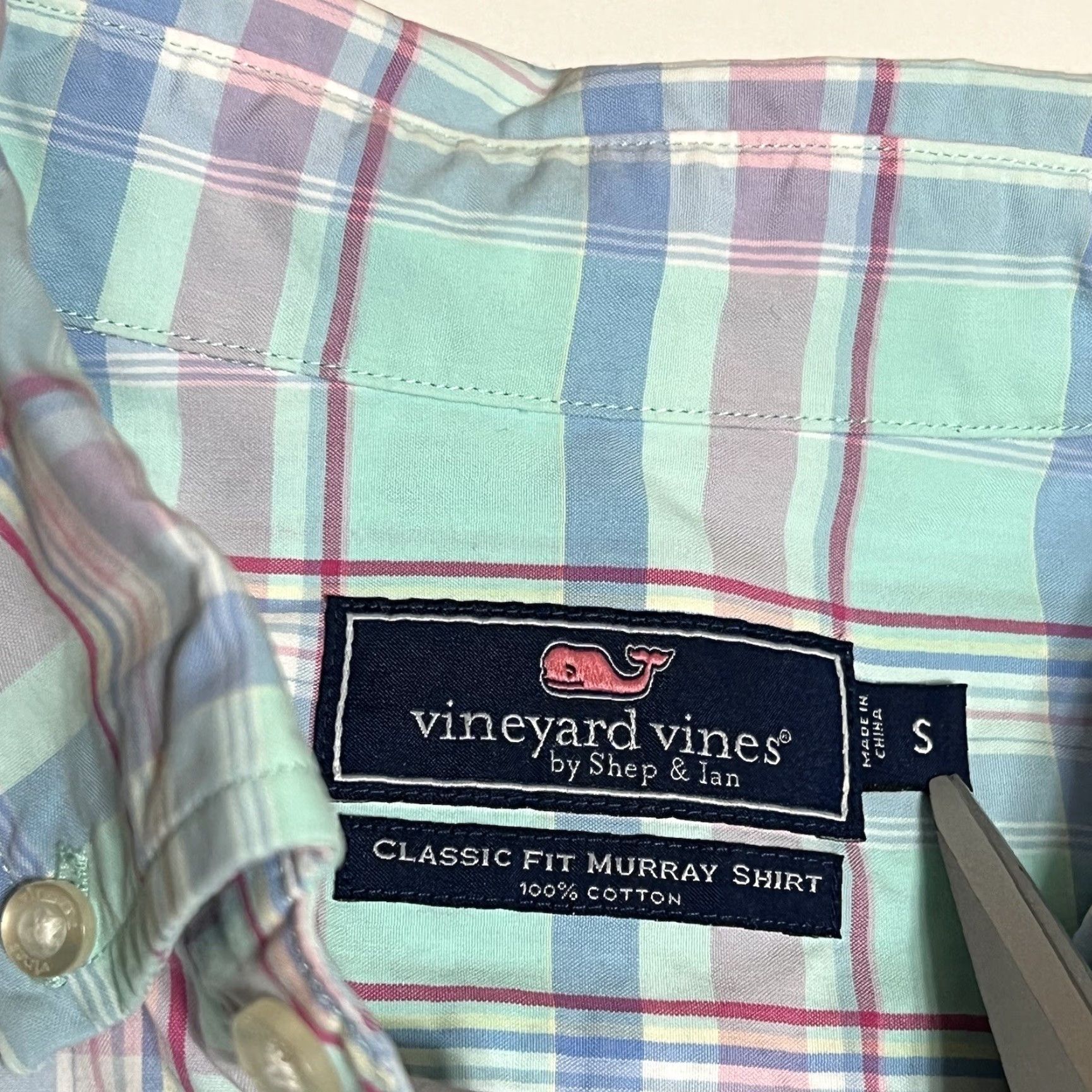 Vineyard Vines Vineyard Vines Murray Shirt Mens Classic Fit Plaid Long Sleeve Button-Up Size S Multicolor Size US S / EU 44-46 / 1 - 7 Thumbnail