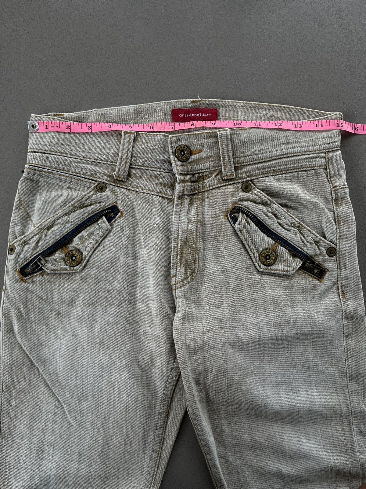 Tornado Mart 2000s JAPANESE ANTI LABEL ZIPPER FLARE BOOT CUT PANTS VKEI Size US 30 / EU 46 - 12 Thumbnail