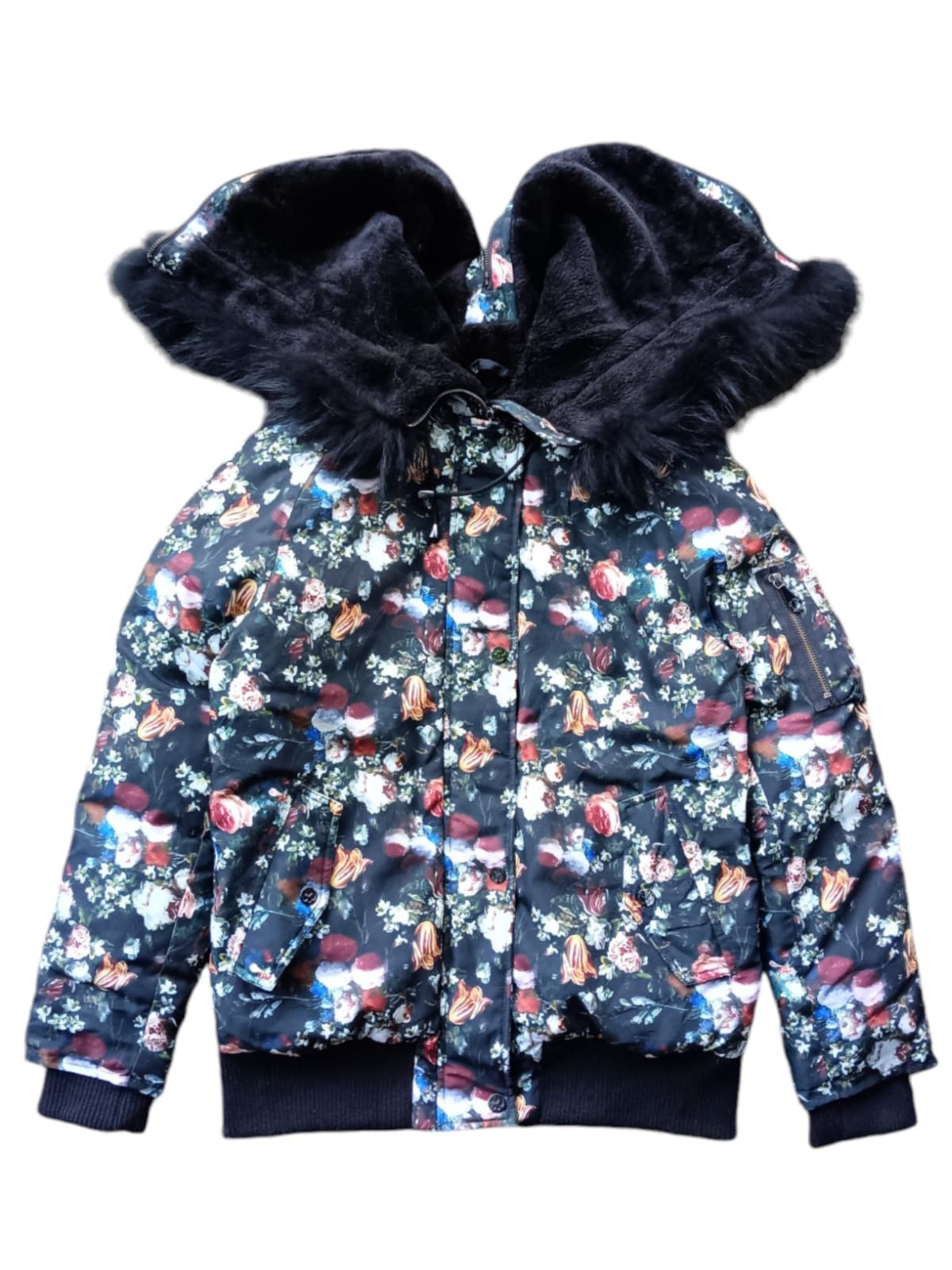 Designer × Japanese Brand × Mila Schon Mila schon real fur all over print puffer jacket Size US M / EU 48-50 / 2 - 2 Thumbnail