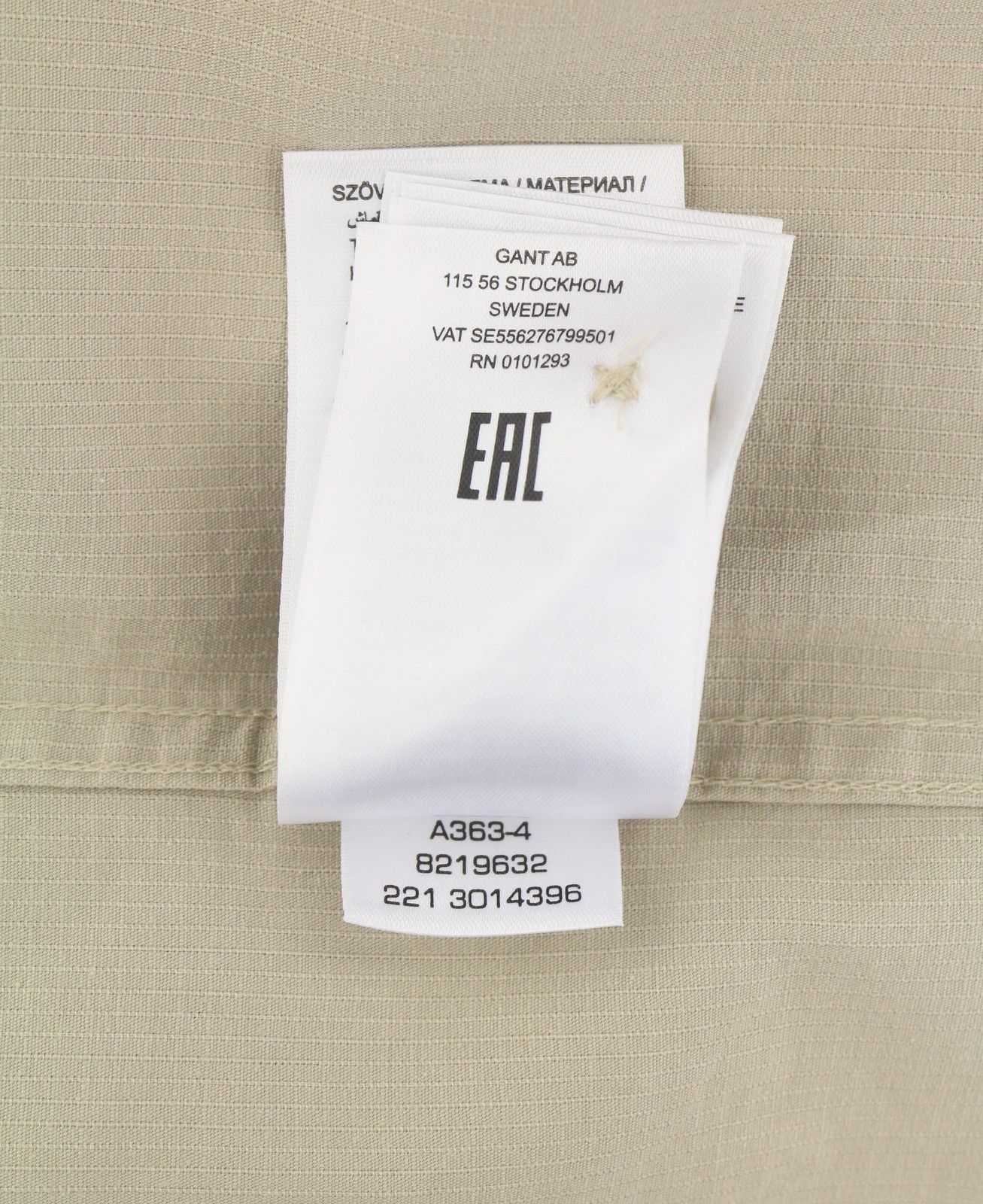 Gant RIPSTOP OVERSHIRT 2XL Plaza Taupe Patch Pocket 87518 Size US XXL / EU 58 / 5 - 10 Thumbnail
