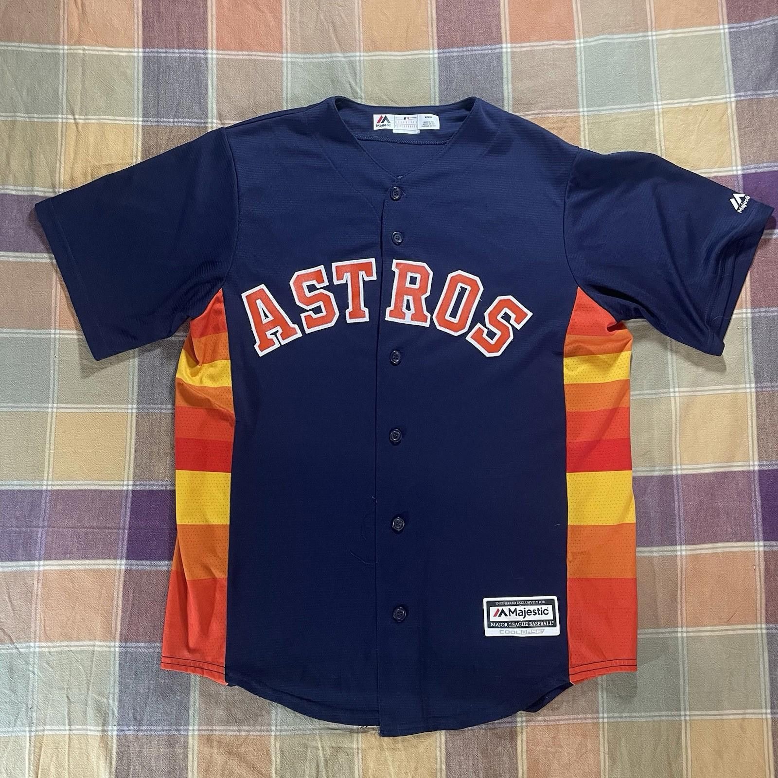 Majestic Majestic Cool Base GEORGE SPRINGER 4 Houston Astros Jersey M Size ONE SIZE - 1 Thumbnail