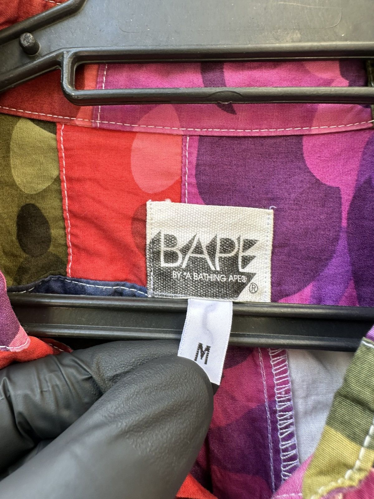 Bape Color Camo Patchwork Button Up Shirt Size US M / EU 48-50 / 2 - 6 Thumbnail