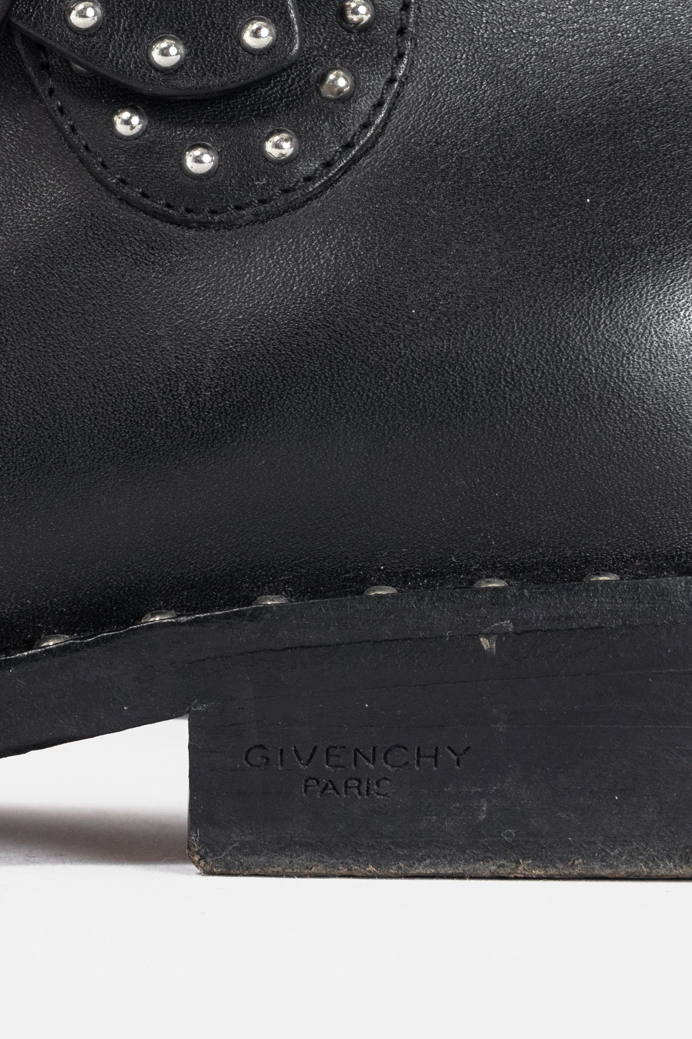 Givenchy Givenchy Elegant Prue Noir Studded Buckle Ankle Boots Size US 5.5 / IT 35.5 - 9 Thumbnail