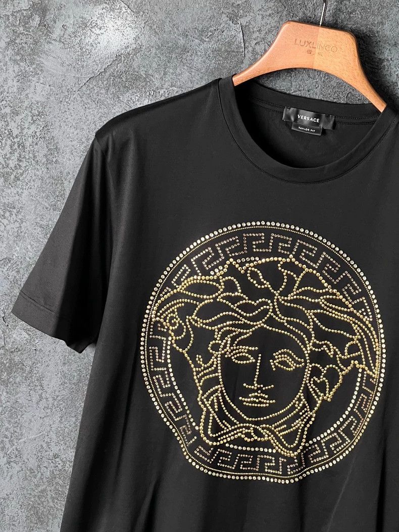 Versace Versace Medusa cotton crewneck short-sleeved T-shirt Size US XS / EU 42 / 0 - 5 Thumbnail