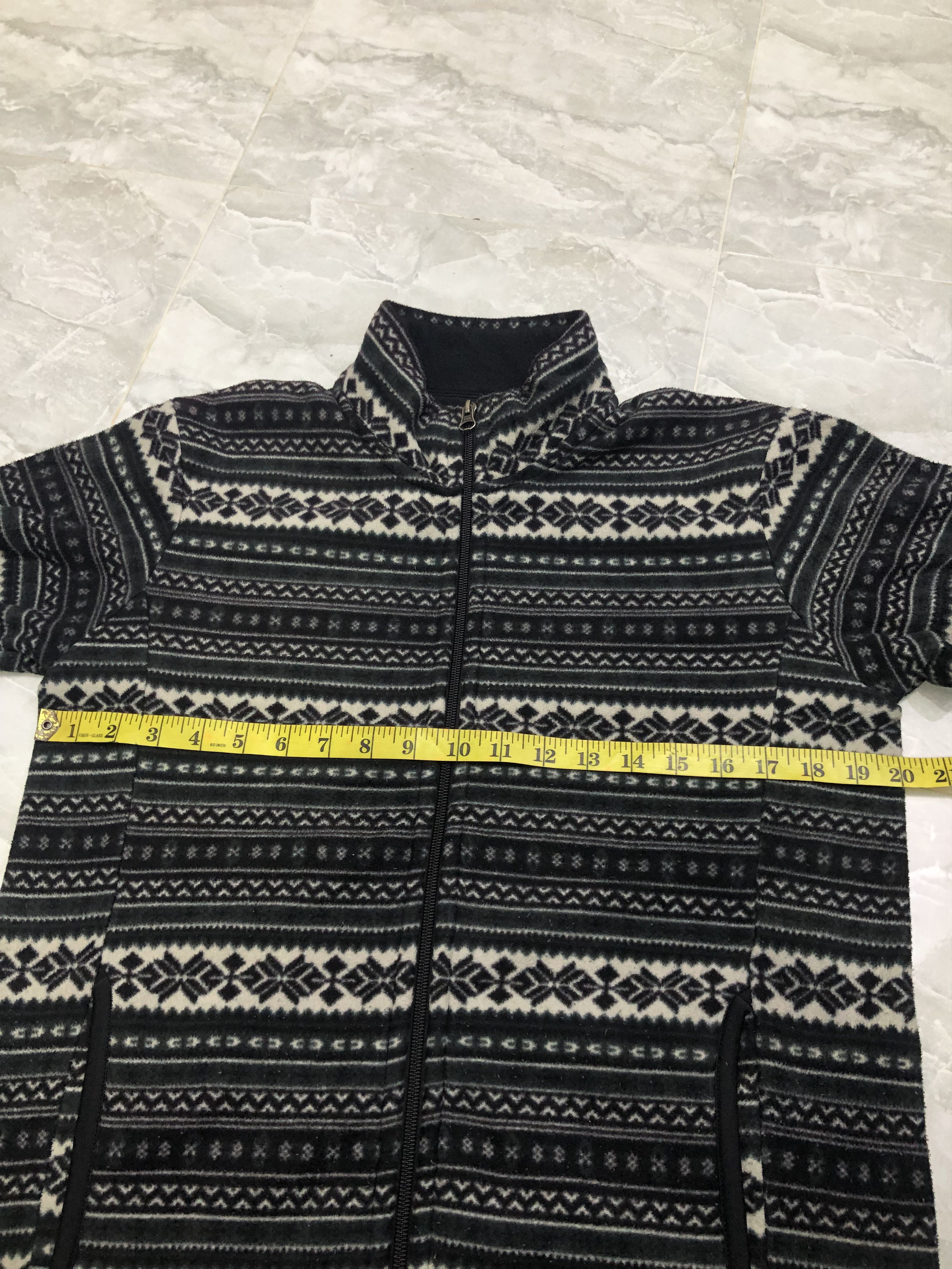 Uniqlo Uniqlo Fair Isle Nordic Fleece Full Zip Jacket Size US M / EU 48-50 / 2 - 13 Thumbnail