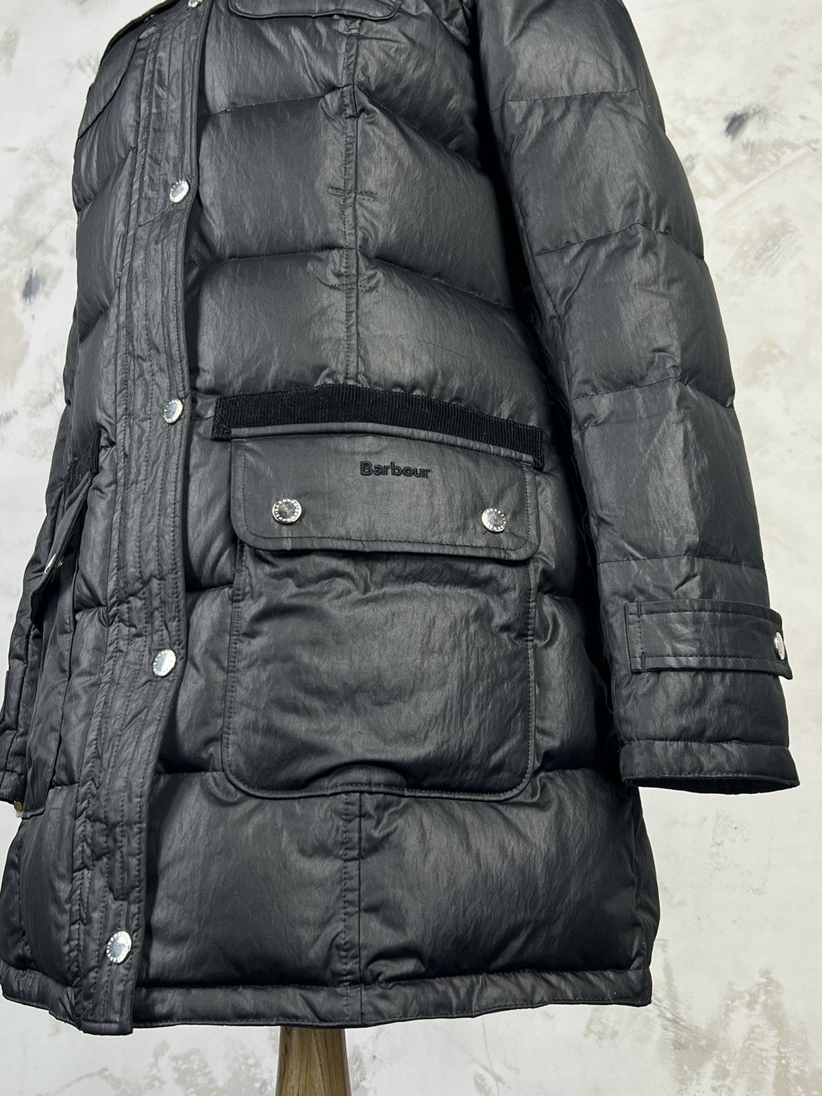 Barbour Vintage Barbour Artic Down Parka Fur Hood Size S - M 8 Size M / US 6-8 / IT 42-44 - 7 Thumbnail