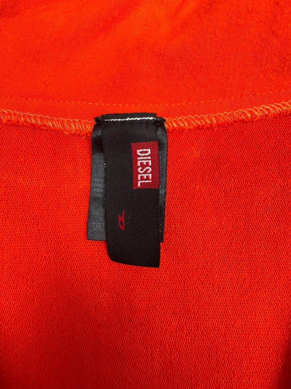 Diesel Diesel Women's Zip Sweatshirt Orange Size S Size S / US 4 / IT 40 - 4 Thumbnail