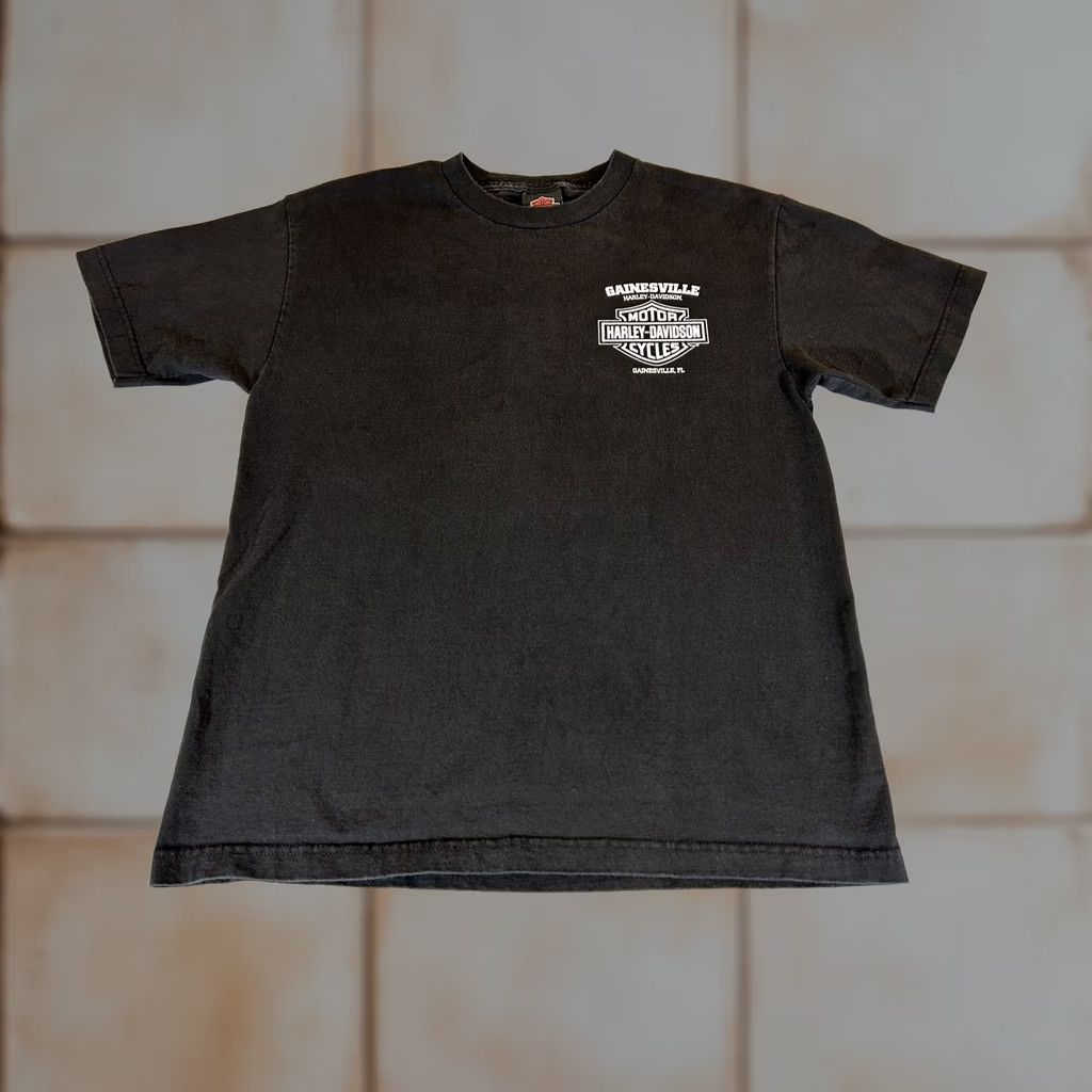 Harley Davidson Harley-Davidson Shirt Mens Medium Black V Twin Tour Gainesville HD Motorcycle Graphic Tee Shirt Mens Size US M / EU 48-50 / 2 - 1 Thumbnail