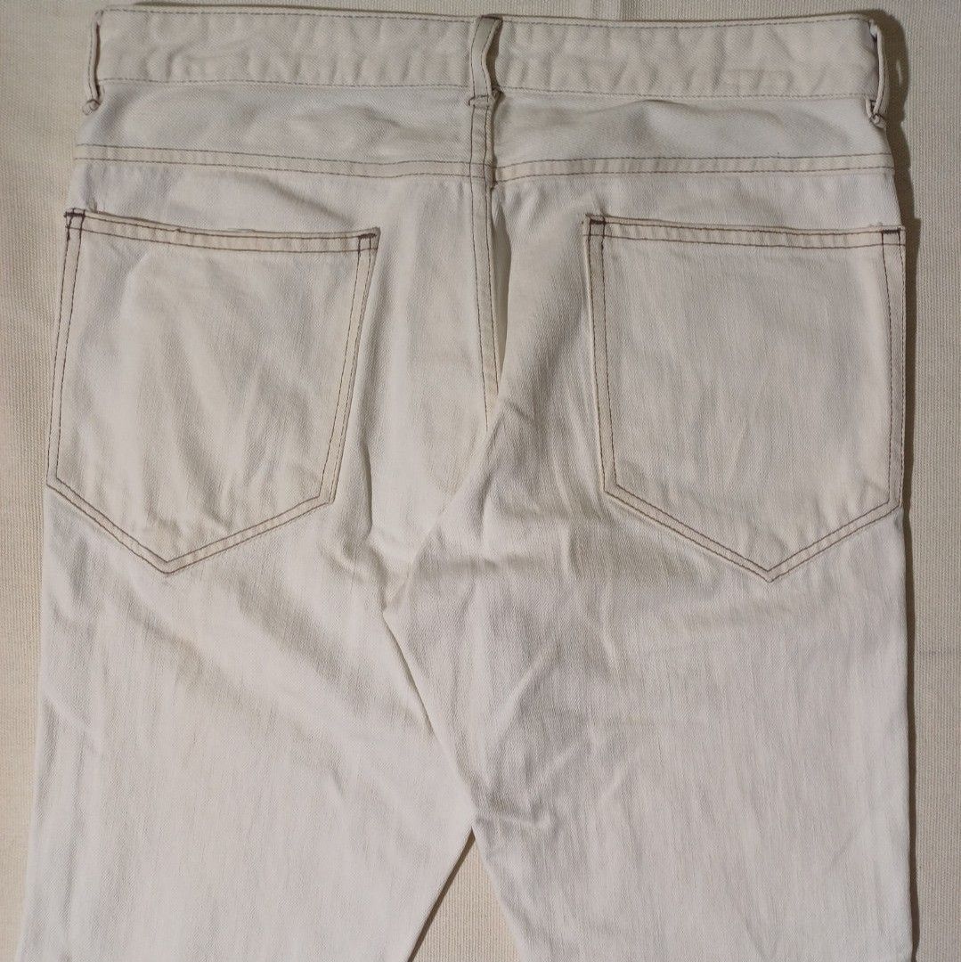 Yoshio Kubo Embroidery Knee Jeans White Yoshio Kubo Size US 30 / EU 46 - 6 Thumbnail