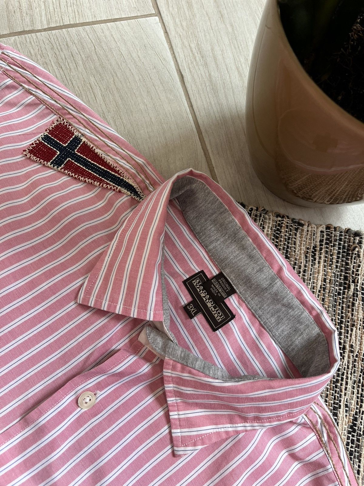Napapijri Napapijri shirt striped oversized overshirt vintage Size US XXL / EU 58 / 5 - 13 Thumbnail