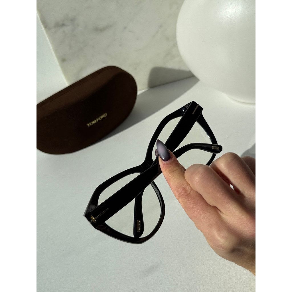 Tom Ford NEW Tom Ford FT0317 Oversized Bluelight Frames in Black Size ONE SIZE - 2 Thumbnail