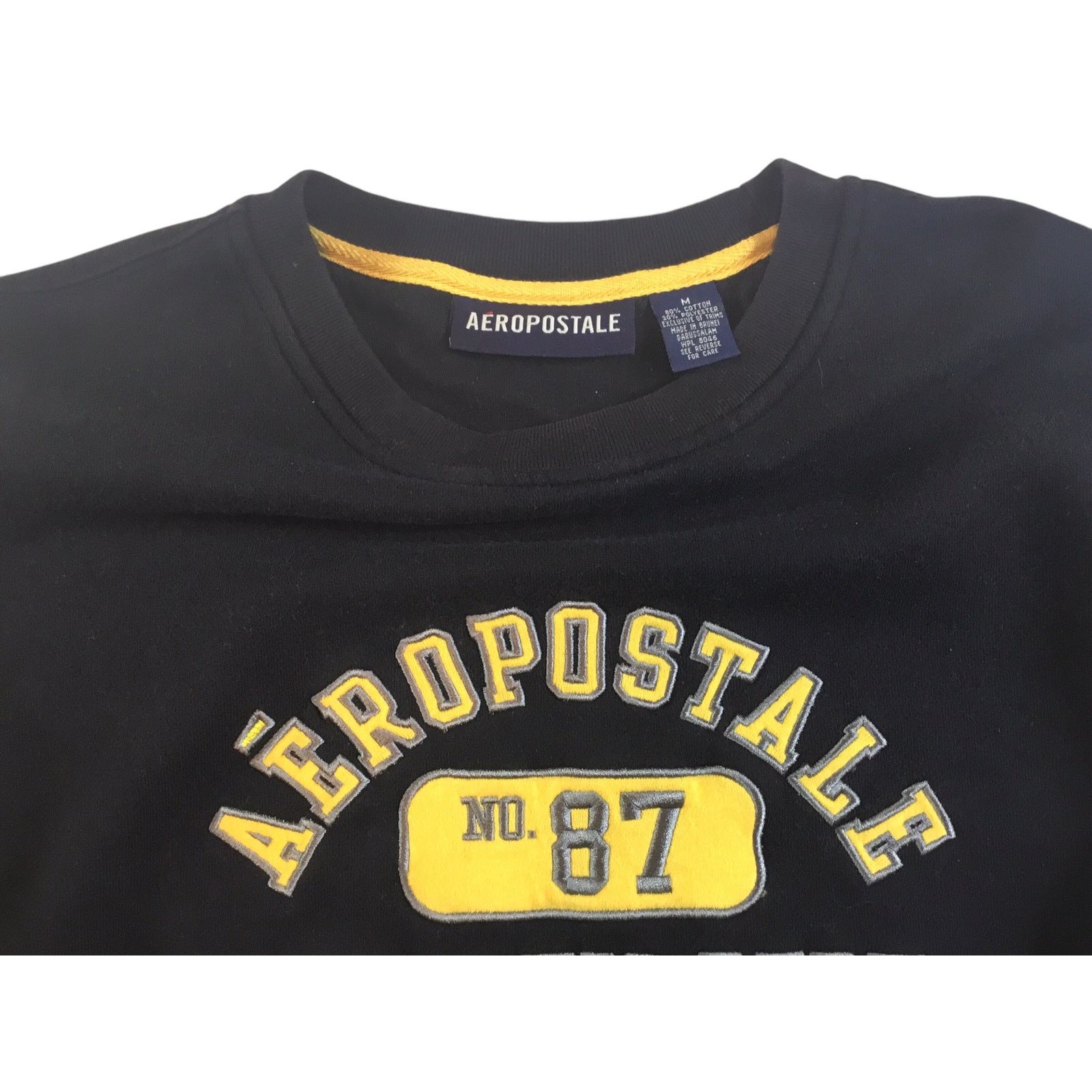 Aeropostale Aeropostale Sweatshirt Vintage Navy Blue Gold No. 87 Medium Size US M / EU 48-50 / 2 - 5 Thumbnail