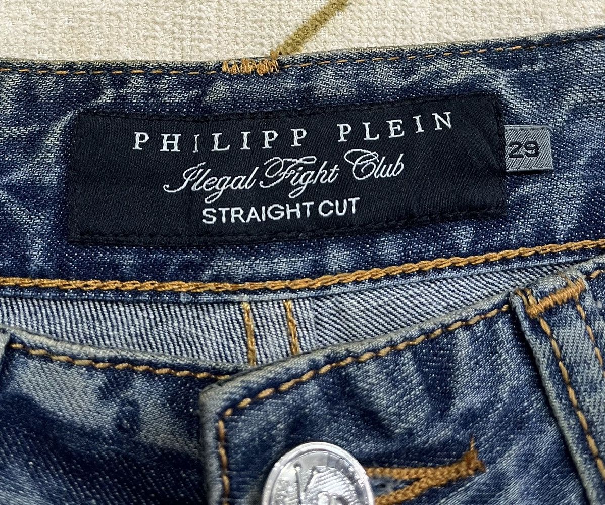 Philipp Plein ROEN x PHILIPP PLEIN Distressed Denim x Skulls Size US 30 / EU 46 - 11 Thumbnail