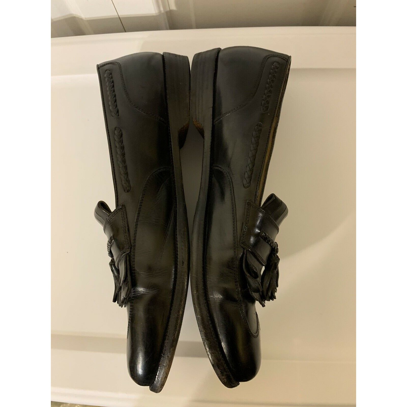 Cole Haan Cole Haan Bragano Mens Sz 12D Black Leather Slip On Tasseled Size US 12 / EU 45 - 9 Thumbnail