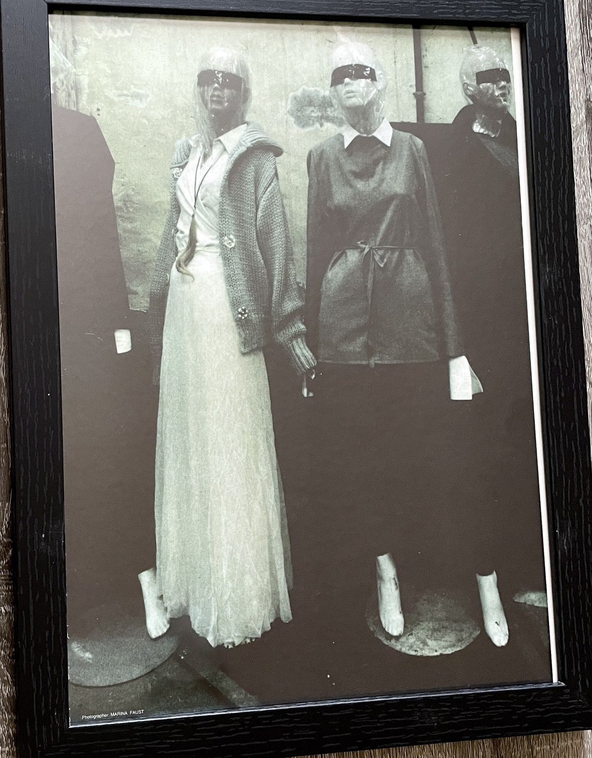 Designer × Maison Margiela × Vintage Maison Martin Margiela Archive Fashion framed poster 9x12 Size ONE SIZE - 2 Thumbnail