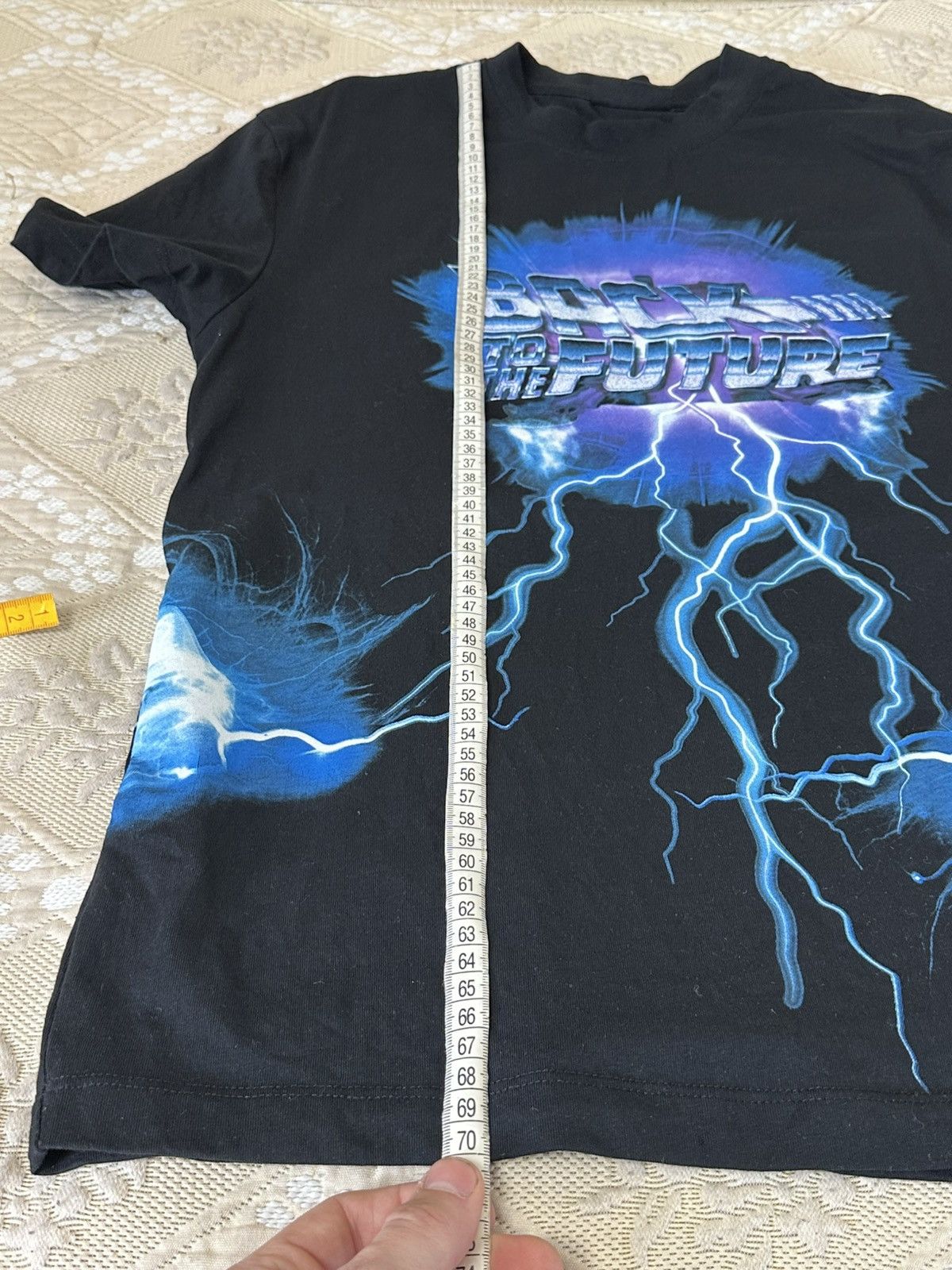 Vintage 🔥 Back to the Future Lightning DeLorean Movie T Shirt USA Size US XS / EU 42 / 0 - 8 Thumbnail