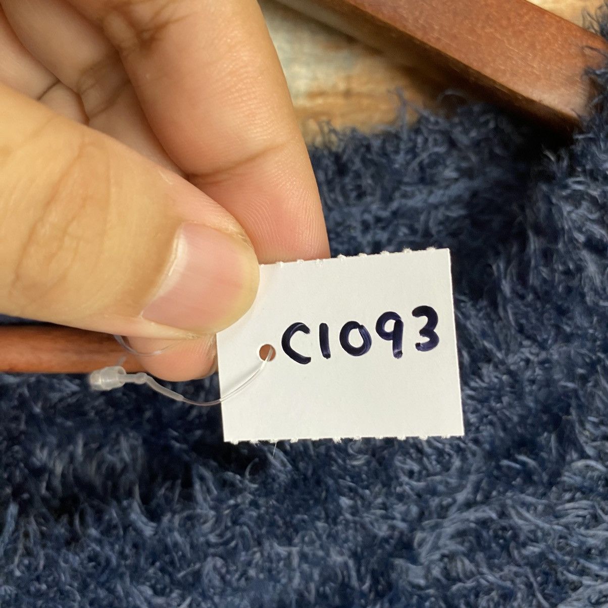 Vintage DL As Know As Dark Blue shaggy fur Mohair Knitwear #C1093 Size S / US 4 / IT 40 - 9 Thumbnail
