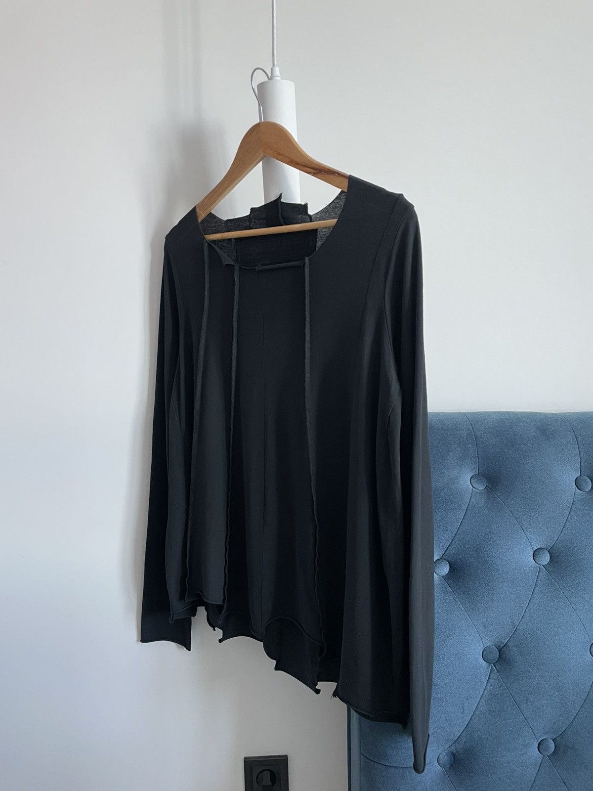 Rundholz Rundholz Asymmetric Black Long Sleeve Avant Garde RARE Size L / US 10 / IT 46 - 2 Thumbnail