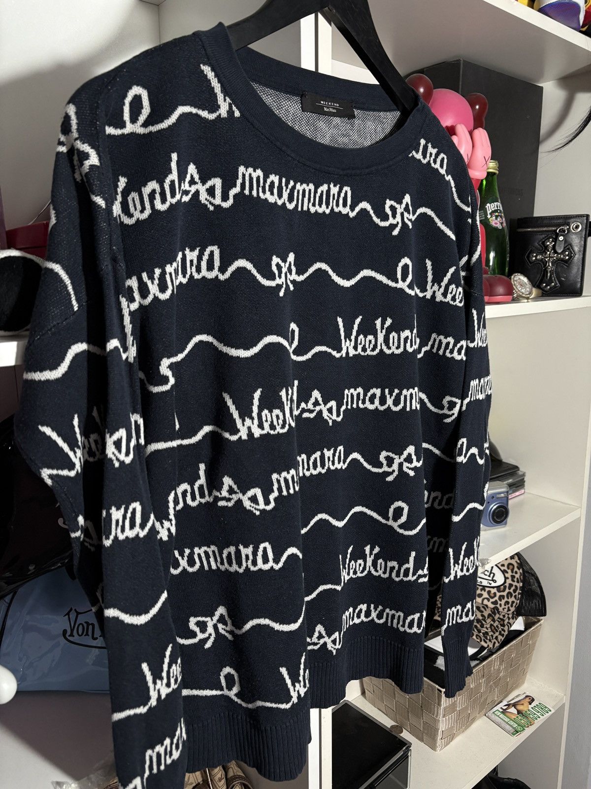 Max Mara Rare Over Print Weekend Max Mara Crop Top Sweatshirt Size S / US 4 / IT 40 - 4 Thumbnail