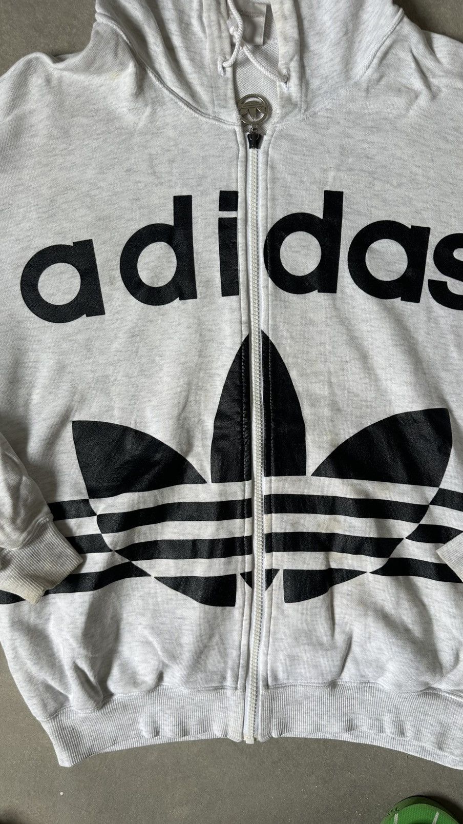 Adidas VINTAGE ADIDAS MIDZIPPER SWEATER BIG LOGO Size US L / EU 52-54 / 3 - 2 Thumbnail