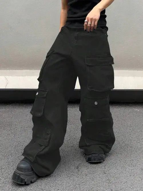Jean Kuroda x Kita Cargo Vintage Wide Leg Workwear Jeans Premium Size US 32 / EU 48 - 6 Thumbnail