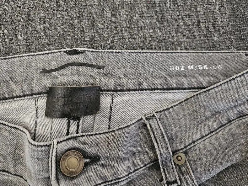 Saint Laurent Paris Saint Laurent Gray D02 Modified Jeans. Size US 30 / EU 46 - 3 Thumbnail