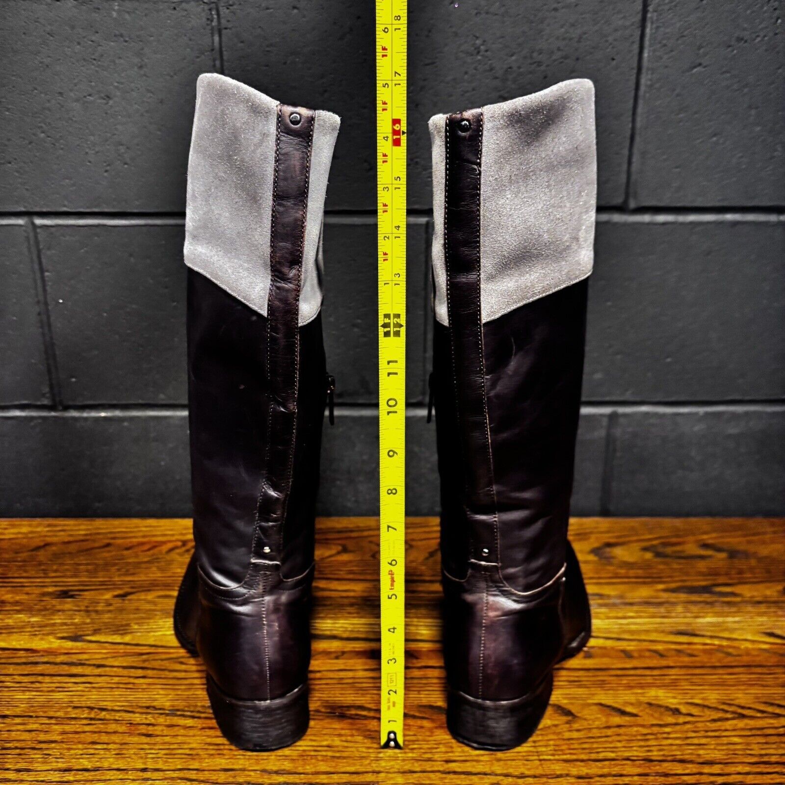 Kenneth Cole KENNETH COLE Rebellious Brown Leather Knee High Riding Boots Size US 9.5 / IT 39.5 - 4 Thumbnail