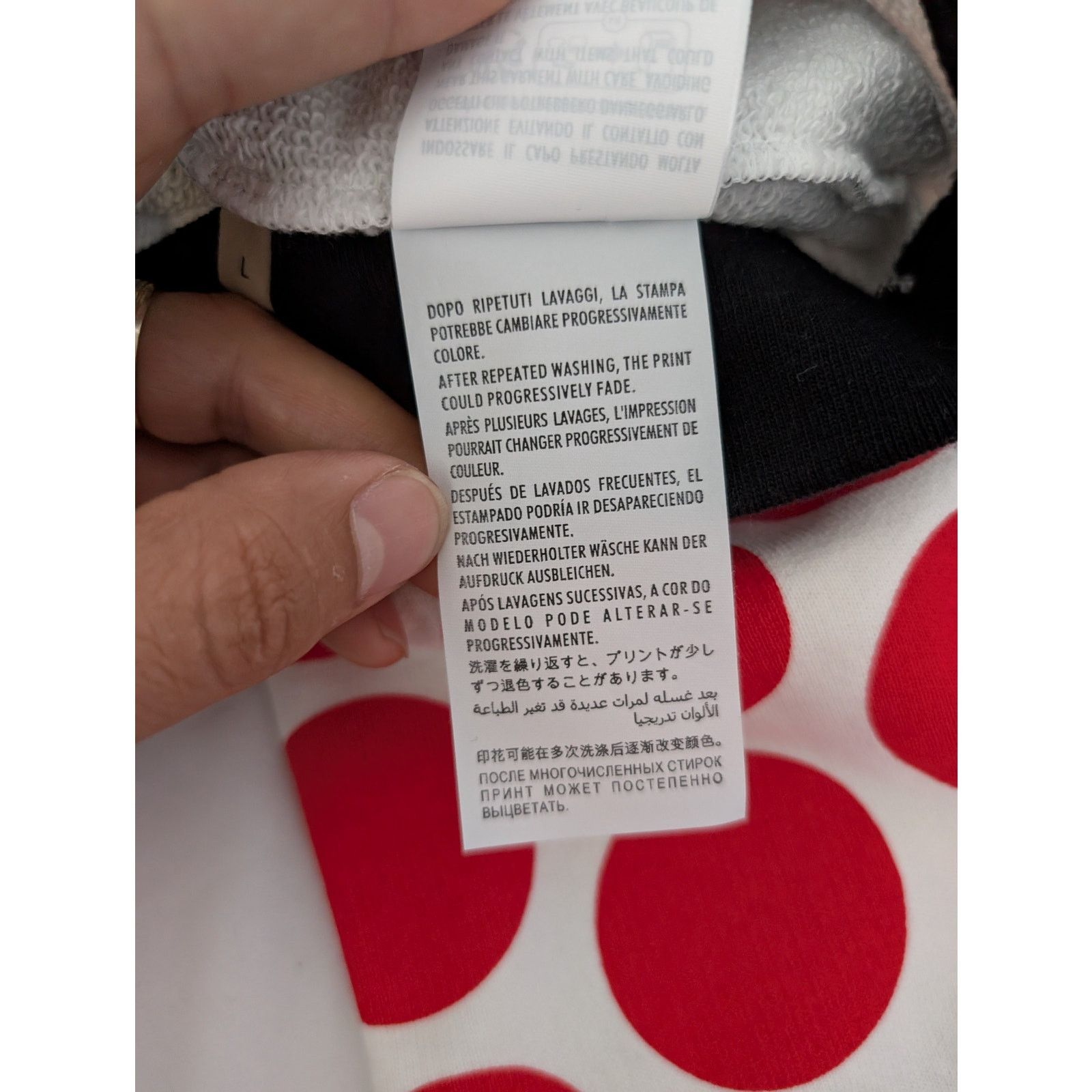 Gucci o1rshd1 Light Felted Hooded Sweatshirt in Ivory/Red/Mix Size US L / EU 52-54 / 3 - 21 Thumbnail