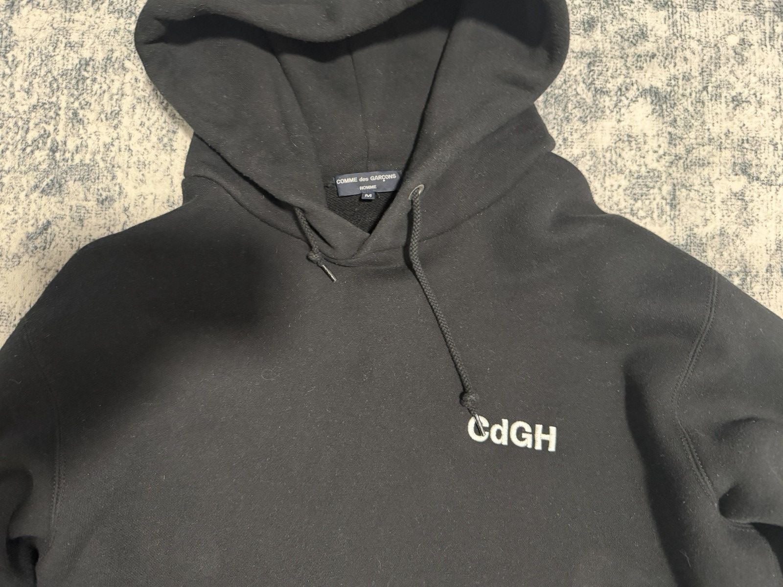 Comme des Garcons Homme CDGH Hoodie Black Comme Des Garcons Size US M / EU 48-50 / 2 - 2 Thumbnail