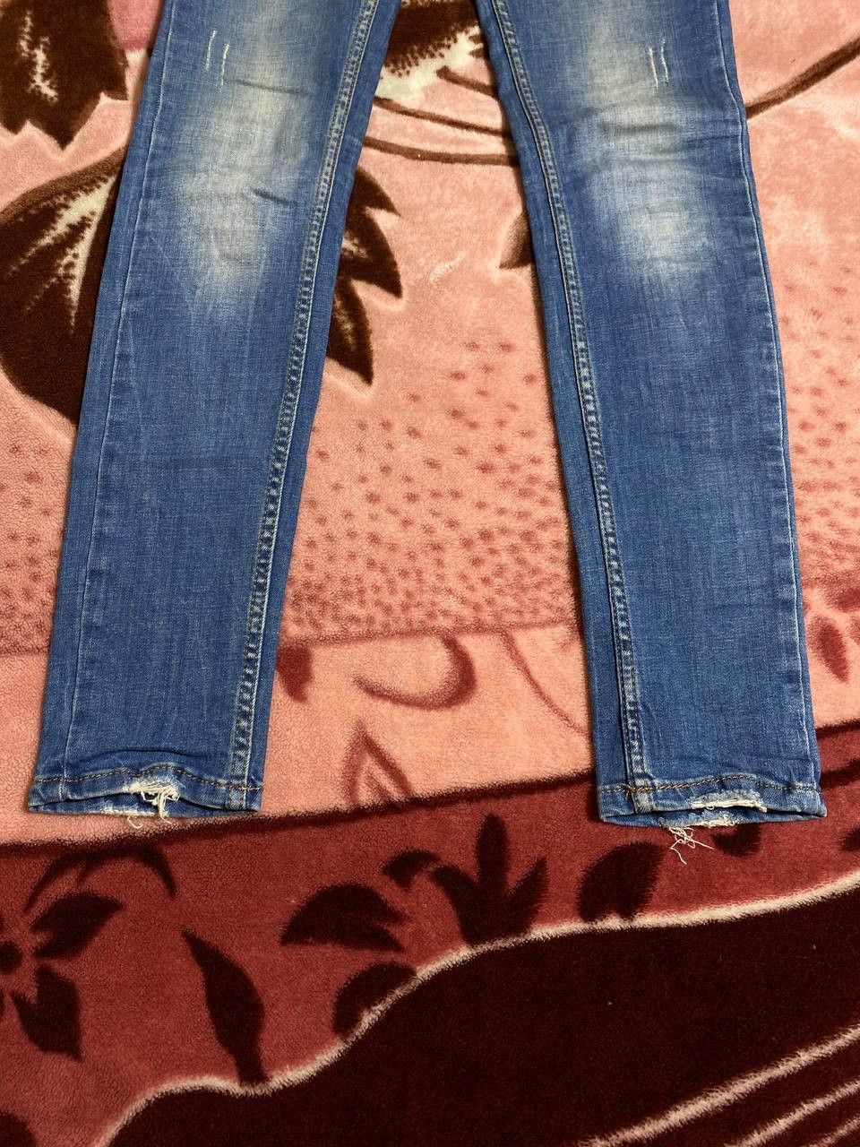 Philipp Plein Philipp Plein Design FW14 Distressed Denim Army Blue Jeans Size US 26 / EU 42 - 11 Thumbnail