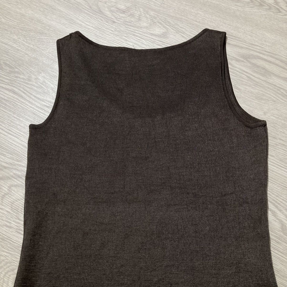 Salvatore Ferragamo 🇮🇹 Salvatore Ferragamo Tank Top Brown Made In Italy Luxury Size US XS / EU 42 / 0 - 9 Thumbnail